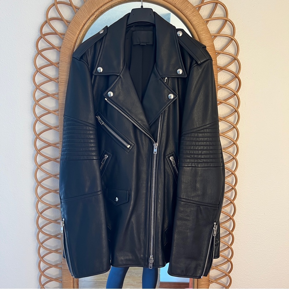 Alexander Wang Leather Biker Jacket, size 6